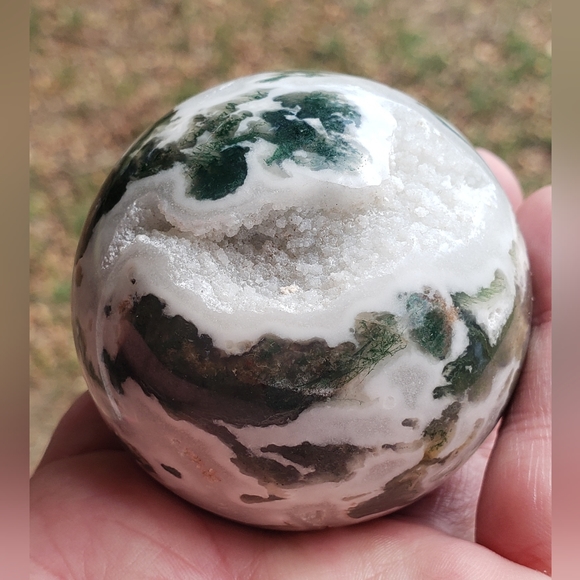 Other - Moss Agate Natural Stone Sphere